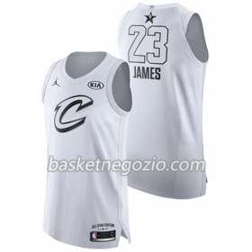 Canotte Uomo Cleveland Cavaliers LeBron James 23 2018 All Star Jordan Brand Bianco Swingman